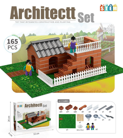 🌿 Garden Villa DIY Building Block Set – 165 & 440 Pieces Editions