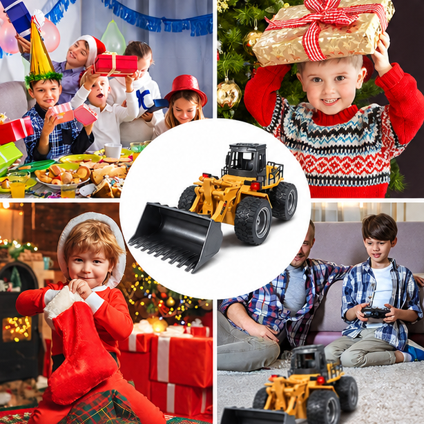 1:18 RC Front-End Loader – Huina 1532 Remote Control Construction Truck