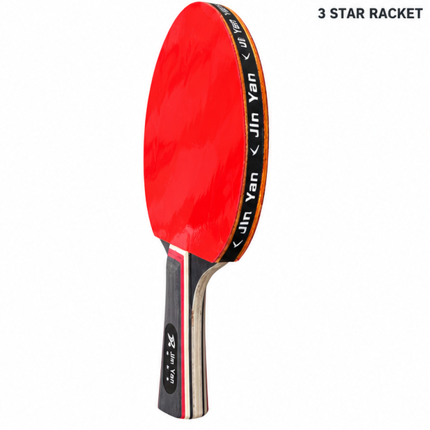 Table Tennis Racket & Net Set – 3-Star & 6-Star