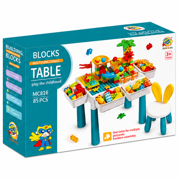 Building Block Table Set – 85 & 304 Pieces