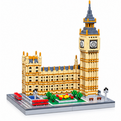 World Landmarks Mini Building Blocks – Great Pyramid, Big Ben & Leaning Tower of Pisa