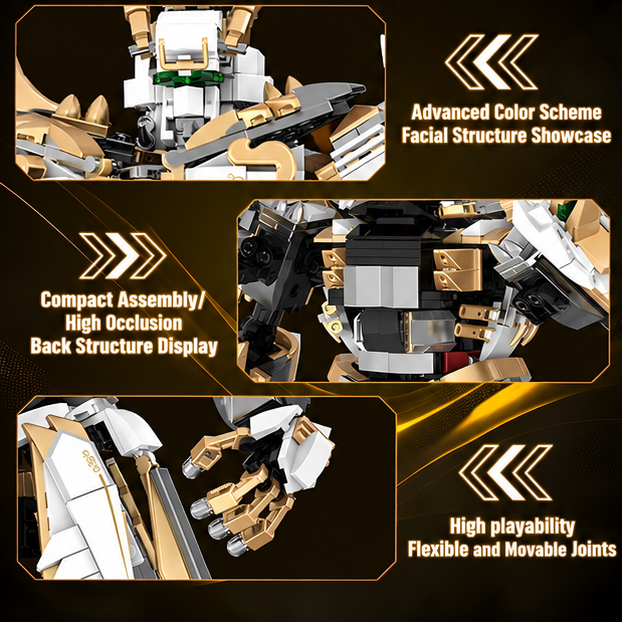 Legendary Mecha Building Block Sets – Nezha, Zhao Yun & Liu Bang