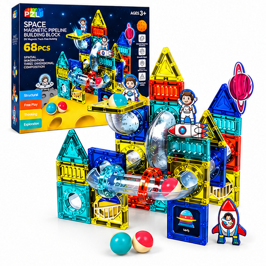 Space Magnetic Building Set – 68 Pieces