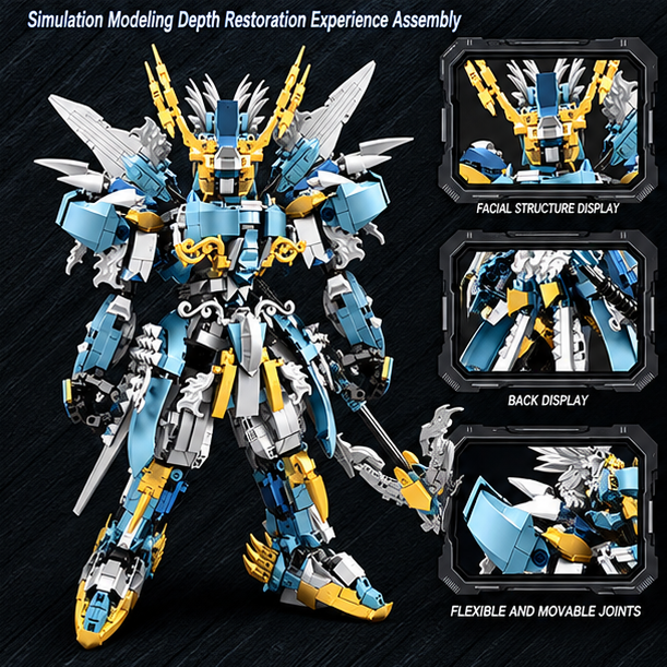 Legendary Mecha Building Block Sets – Nezha, Zhao Yun & Liu Bang