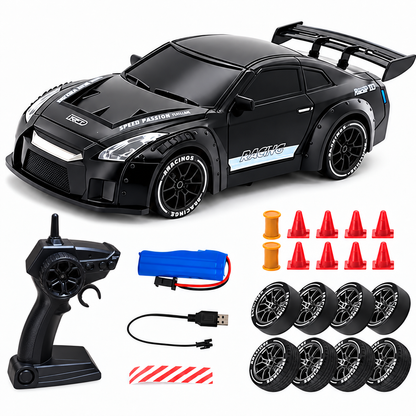 Mini RC Racing Car – RC Sports Car with Standard & Flame Drift Options
