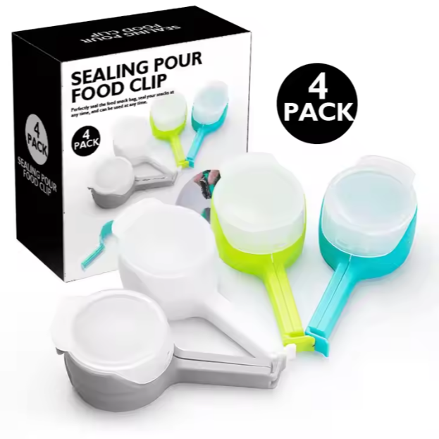 ClipMaster 4-Piece Multipurpose Bag Clip Set