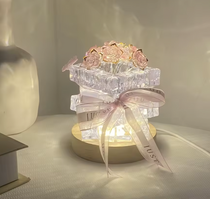 RoseGlow DIY Flower Lamp