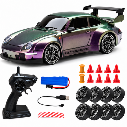 Mini RC Racing Car – RC Sports Car with Standard & Flame Drift Options