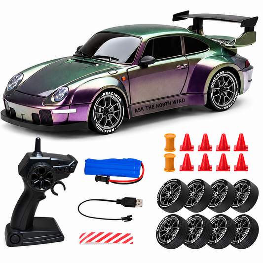 Mini RC Racing Car – RC Sports Car with Standard & Flame Drift Options