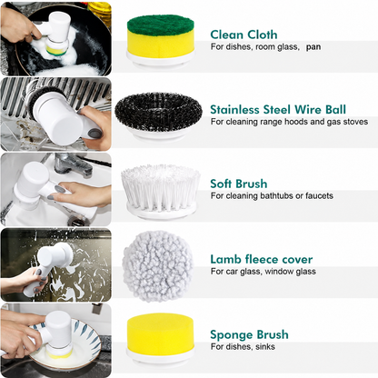 PowerScrub Electric Spin Brush Set