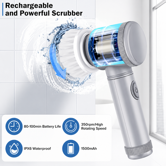 PowerScrub Electric Spin Brush Set