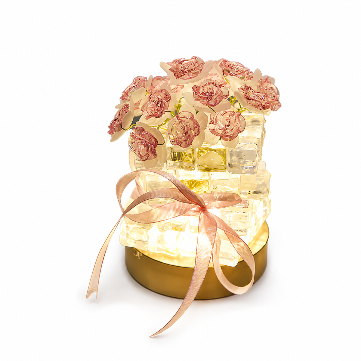RoseGlow DIY Flower Lamp