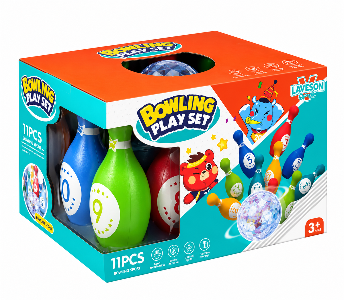 Mini Bowling Play Set – 11 Pieces