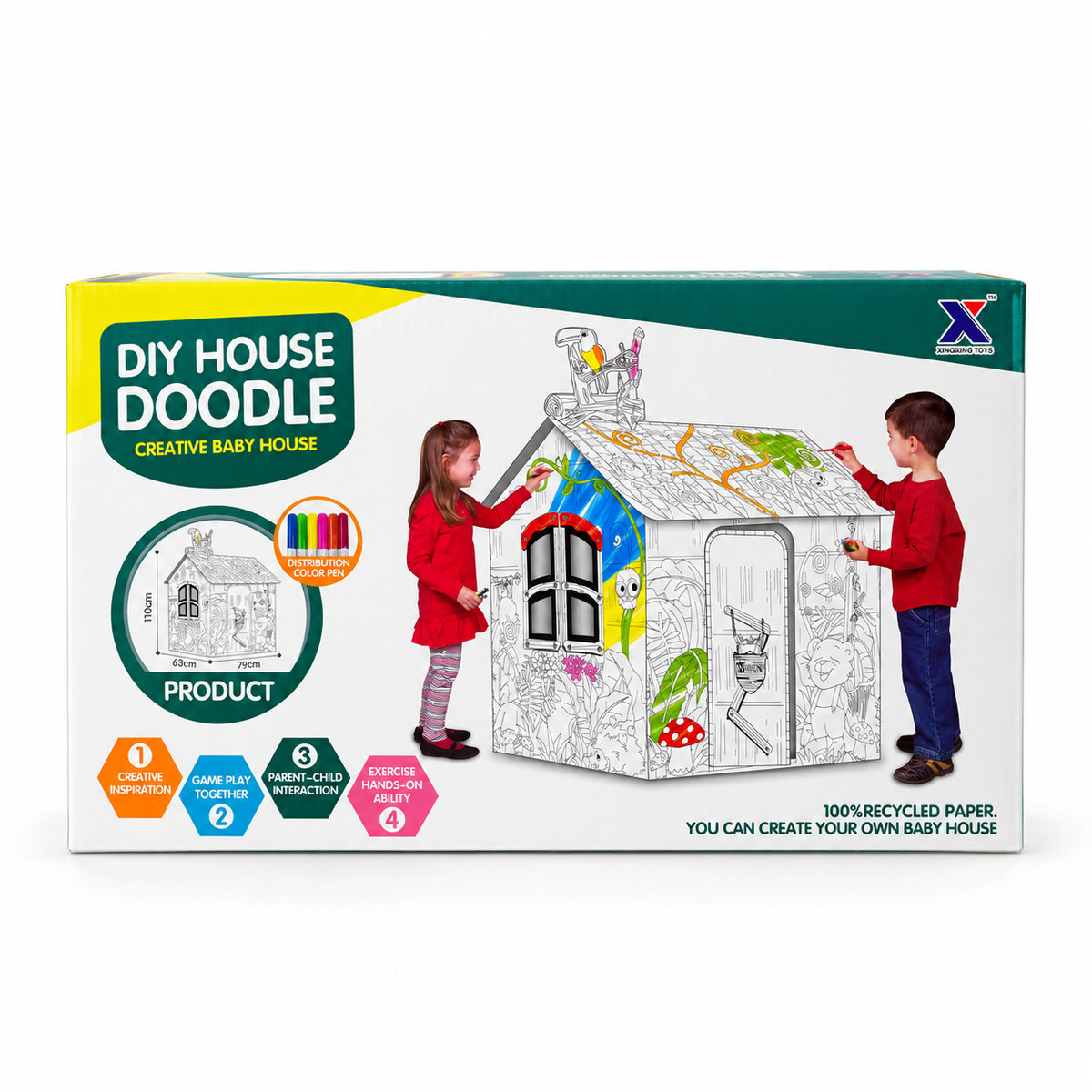 DIY Doodle House – Creative Kids Playhouse