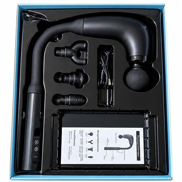 Professional Fascia Massage Gun – 4 Heads