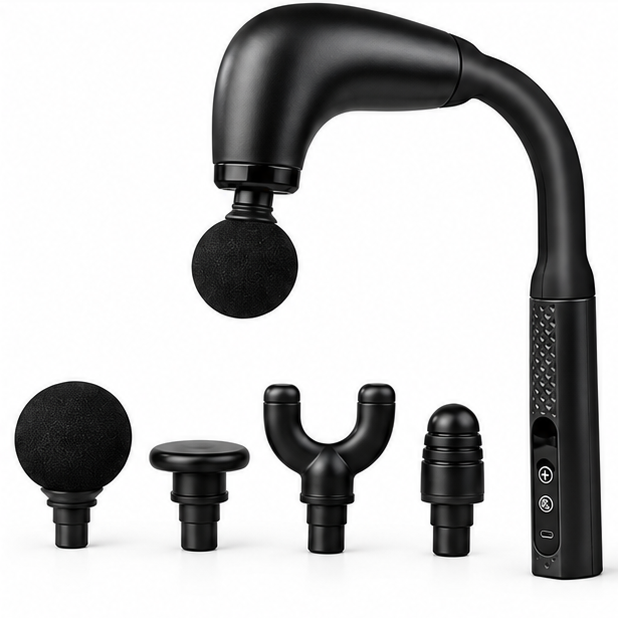 Professional Fascia Massage Gun – 4 Heads