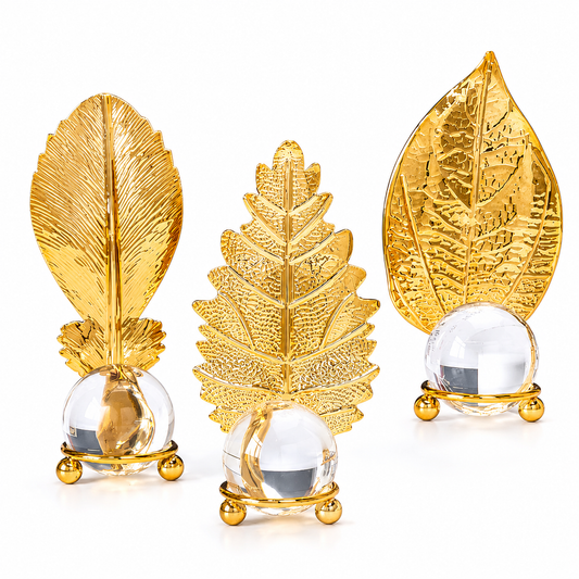 Gold Maple Leaf Metal Décor