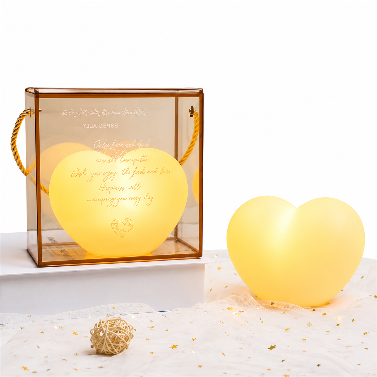 HeartGlow 3D Heart Night Light