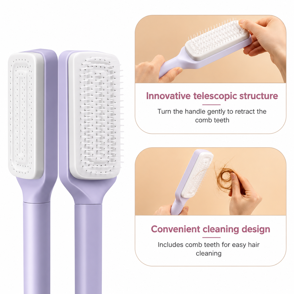 EasyClean Self-Cleaning Hair Brush