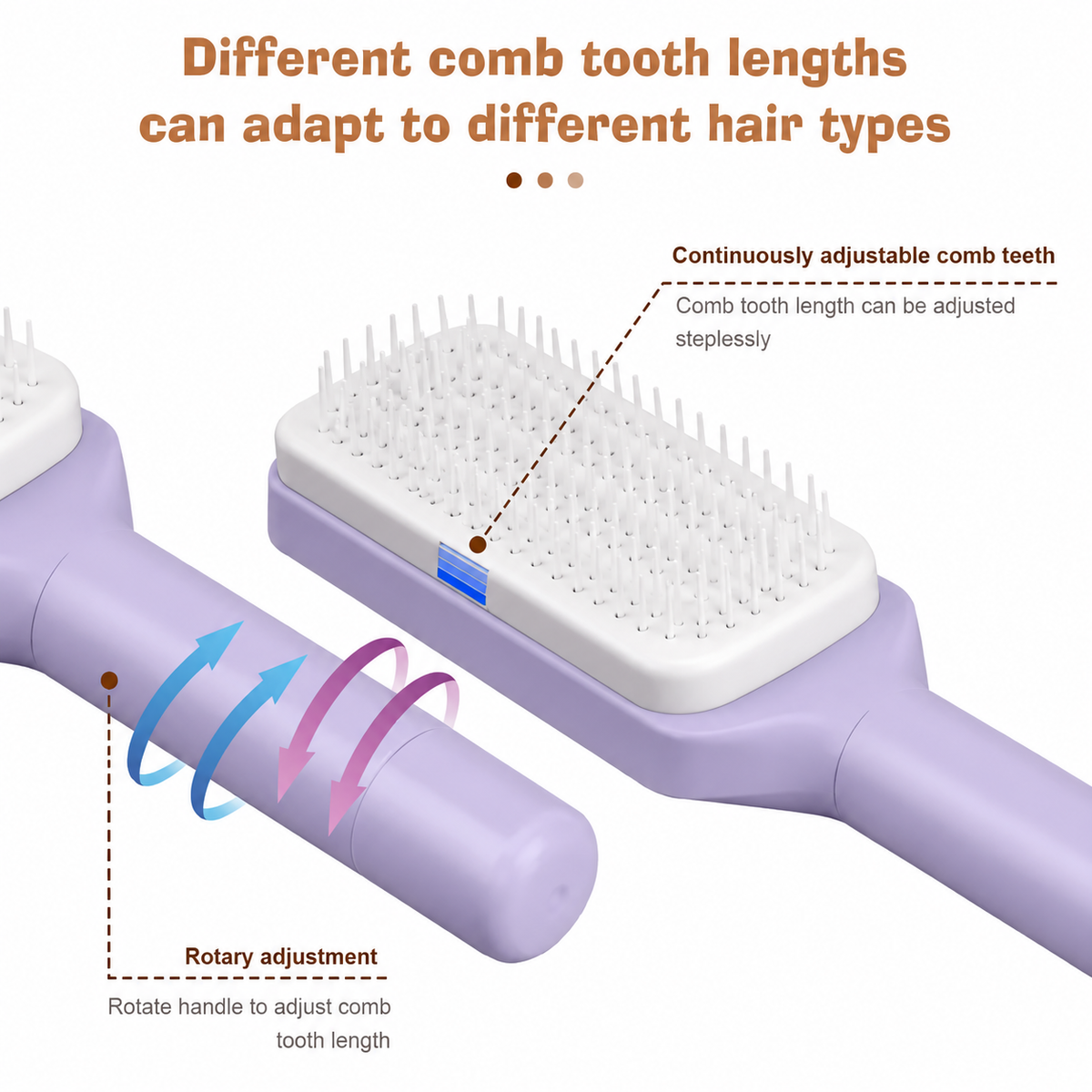 EasyClean Self-Cleaning Hair Brush