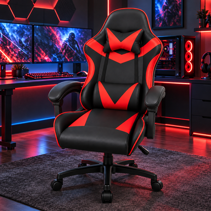 Gaming Chair with Headrest & Lumbar Support