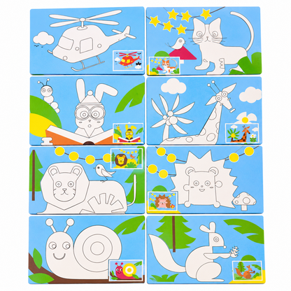 DIY Sand Art Painting Kit for Kids – 8-Color Creative Sand Painting Set