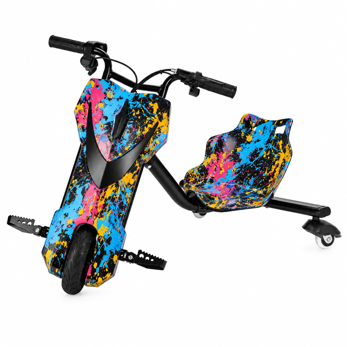 Electric Drift Trike Scooter – Adjustable 3-Wheel Ride with Bluetooth & LED Lights
