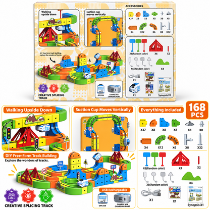 Magnetic Levitation Track Train Set – 80 & 168 Pieces