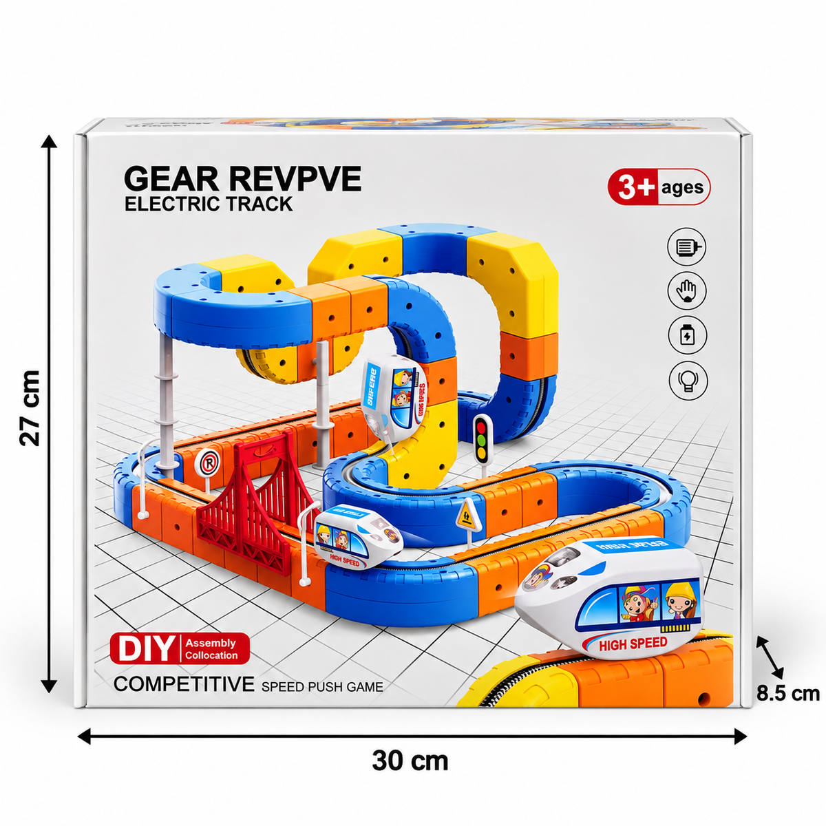 Magnetic Levitation Track Train Set – 80 & 168 Pieces