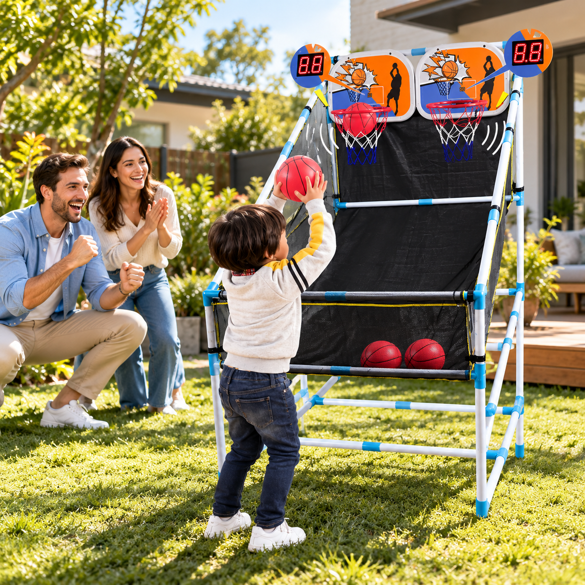 Double Hoop Basketball Arcade Game
