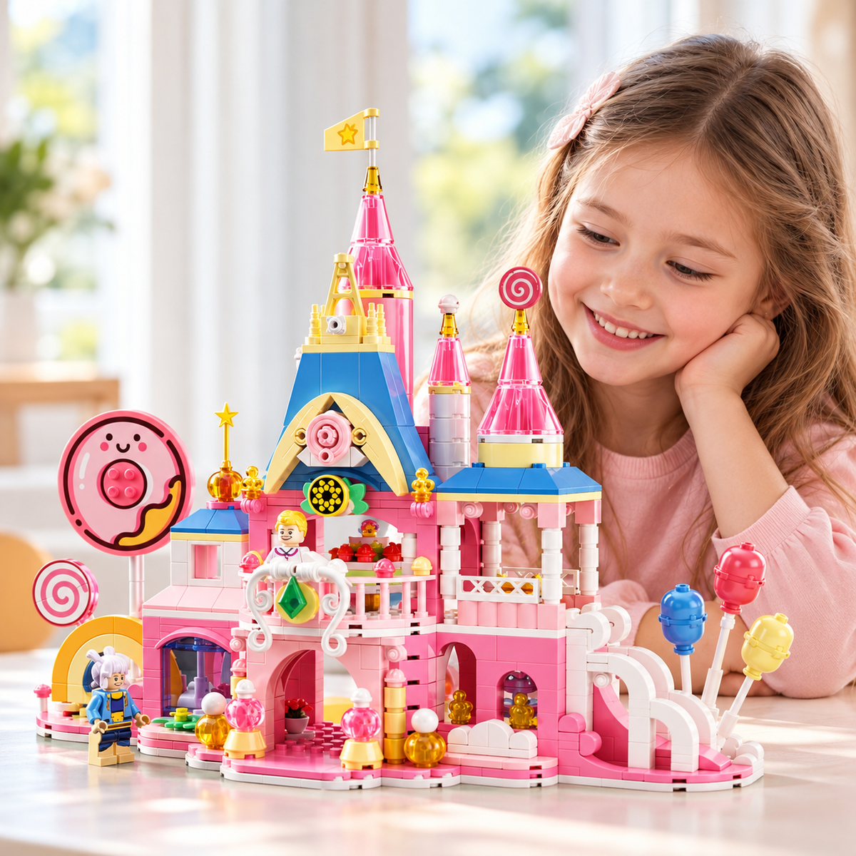Fairy-Tale Building Block Sets – Princess Castle & Enchanted Flower Garden