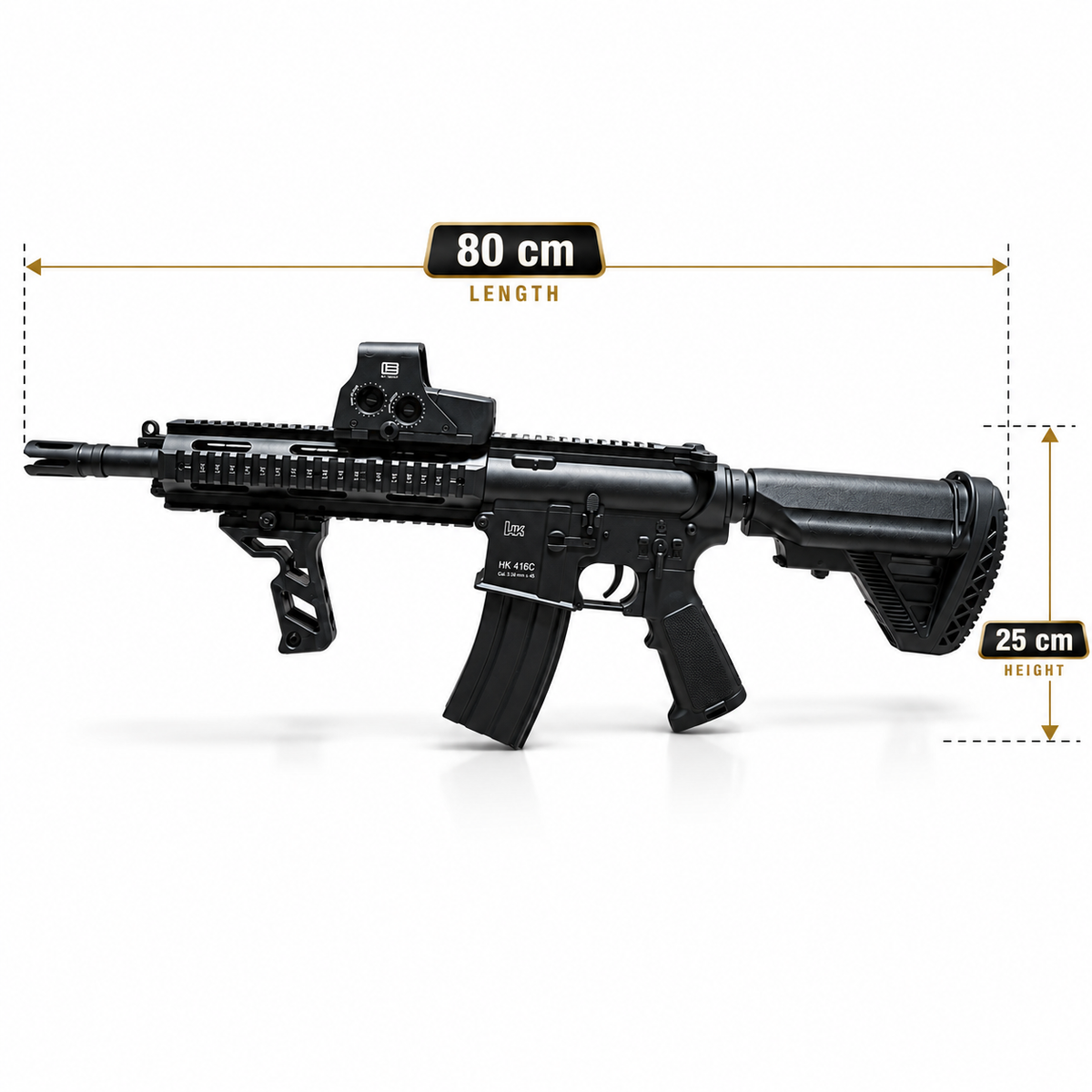 Electric Gel Blaster – HK 416C & M4X Tactical Blaster with Single & Continuous Fire
