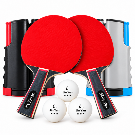 Table Tennis Racket & Net Set – 3-Star & 6-Star
