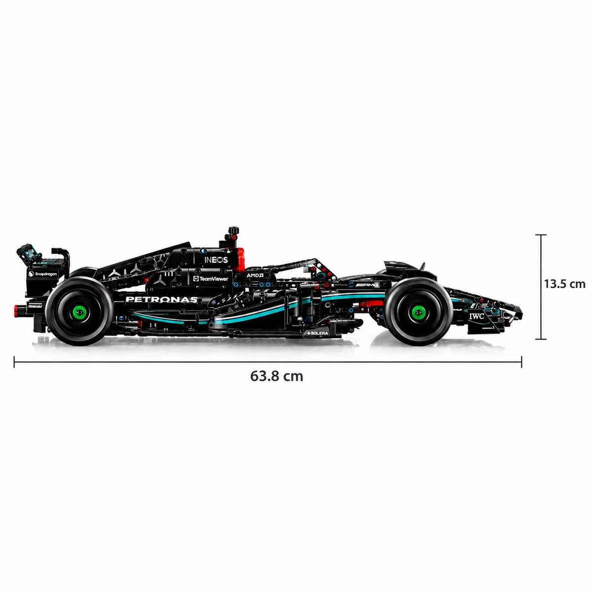 1:8 Mercedes-AMG F1 W14 Racing Car Building Set – 1,642 Pieces