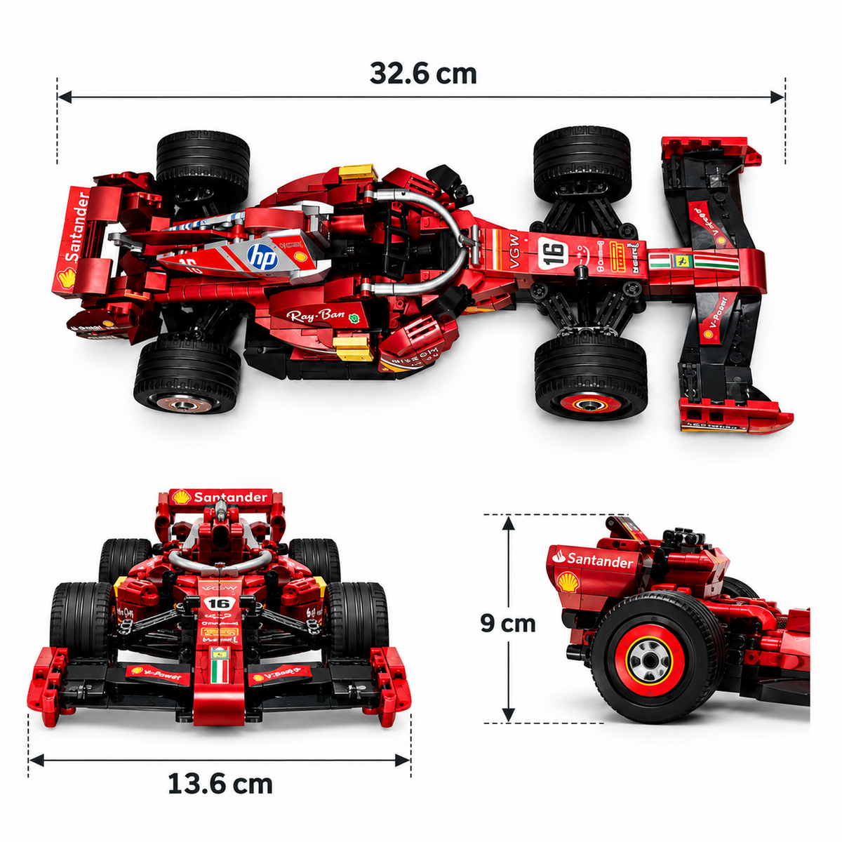 Ferrari Formula 1 Racing Car Building Block Set – 663 Pieces
