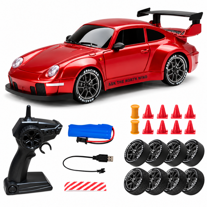 Mini RC Racing Car – RC Sports Car with Standard & Flame Drift Options