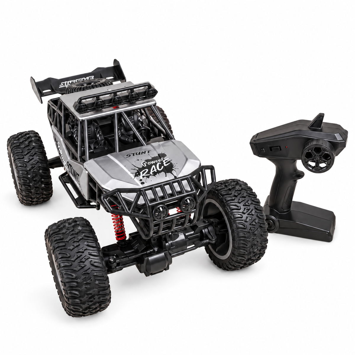 1:8 RC Rock Crawler Stunt Buggy – Die-Cast Metal 2.4G Remote Control Car