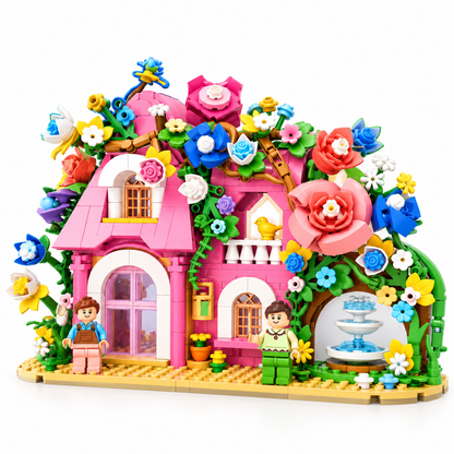Fairy-Tale Building Block Sets – Princess Castle & Enchanted Flower Garden