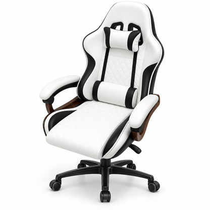Gaming Chair with Headrest & Lumbar Support