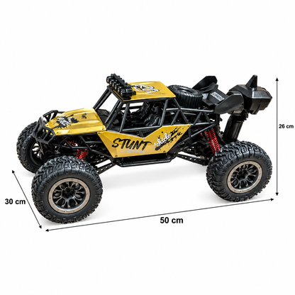 1:8 RC Rock Crawler Stunt Buggy – Die-Cast Metal 2.4G Remote Control Car