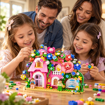 Fairy-Tale Building Block Sets – Princess Castle & Enchanted Flower Garden