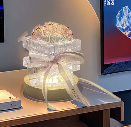 RoseGlow DIY Flower Lamp